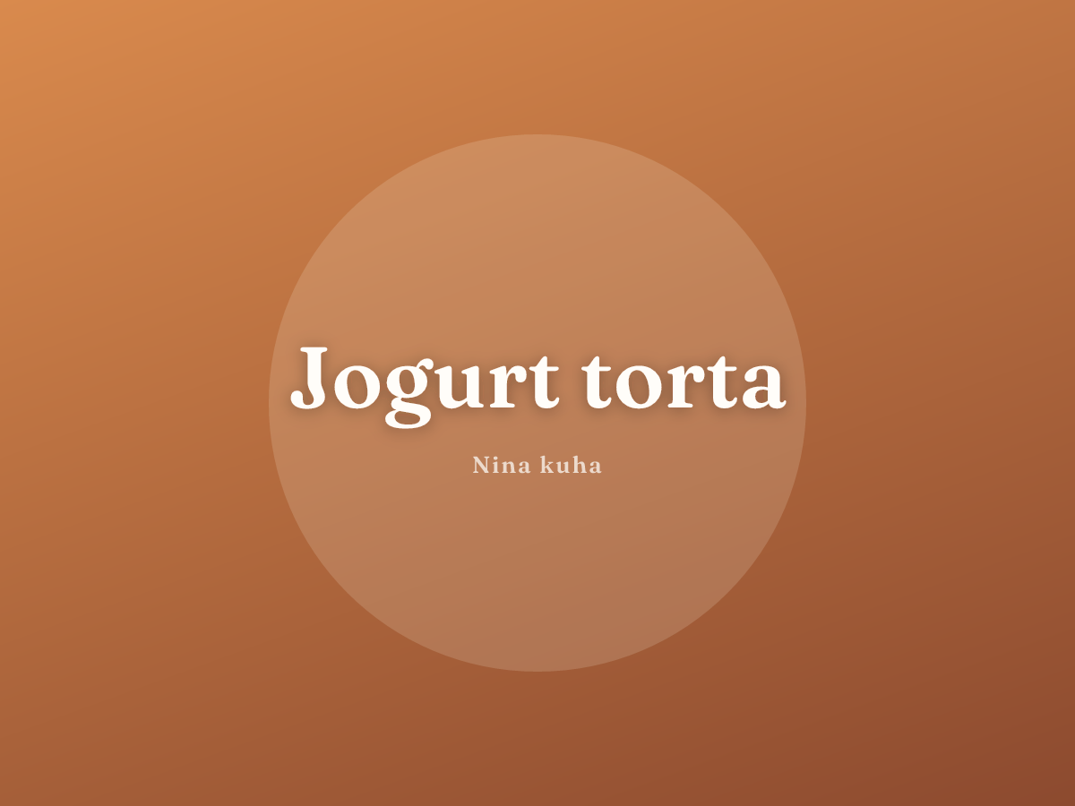 Jogurt torta